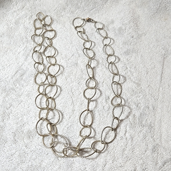 Jewelry - #357 Vintage Necklace mixed gold silver tone